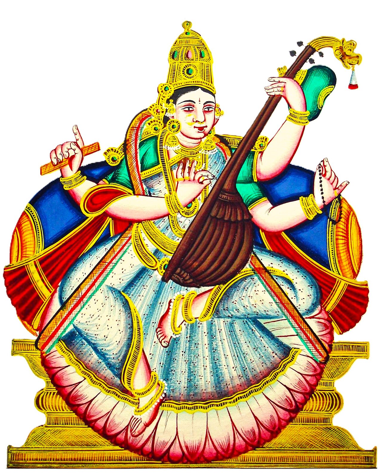 Goddess Saraswati — symbol of divine knowledge